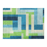Henry Blue & Green in Large (60" x 80") Size