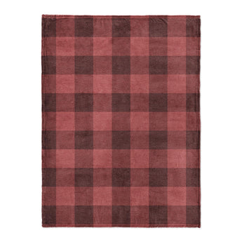 Buffalo Plaid Deep Red in Large (60" x 80") Size