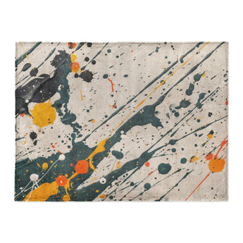 Jason Dark Teal & Orange in Large (60" x 80") Size