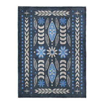 Topanga Navy & Columbia in Large (60" x 80") Size
