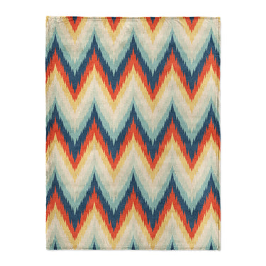 Firekaat Blue & Orange in Large (60" x 80") Size