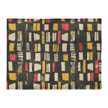 Milo Black, Red, & Yellow in Large (60" x 80") Size