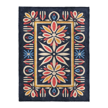 Jasmina Navy Multicolor in Large (60" x 80") Size