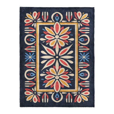 Jasmina Navy Multicolor in Large (60" x 80") Size