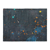 Jacob Navy & Orange in Large (60" x 80") Size