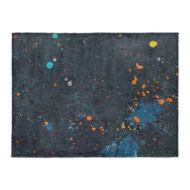 Jacob Navy & Orange in Large (60" x 80") Size