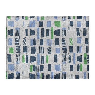 Milo Blue & Green in Large (60" x 80") Size