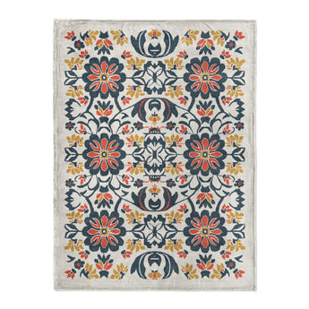 Georgiana Navy & Red in Large (60" x 80") Size