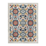 Georgiana Navy & Red in Large (60" x 80") Size