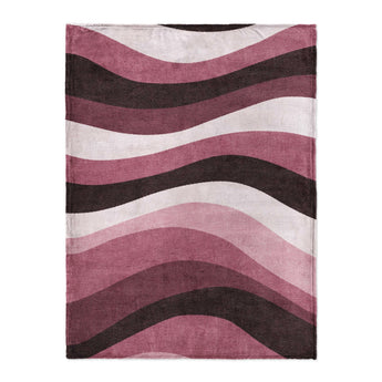 Sinuous Maroon Monochrome in Large (60" x 80") Size