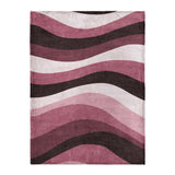 Sinuous Maroon Monochrome in Large (60" x 80") Size