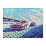 8 Bit Stock Cars in Large (60" x 80") Size