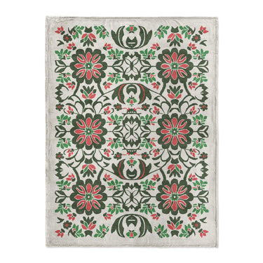 Georgiana Green & Deep Cerise in Large (60" x 80") Size