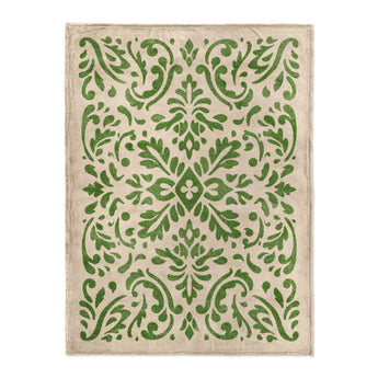 Floranna Ivory & Green in Large (60" x 80") Size