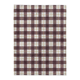 Wallace Plaid Maroon & Gold in Large (60" x 80") Size