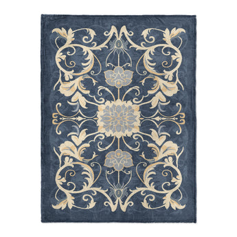 Belinda Navy & Ivory in Large (60" x 80") Size