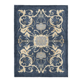Belinda Navy & Ivory in Large (60" x 80") Size