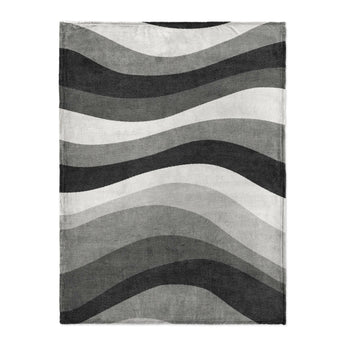 Sinuous Grey Monochrome in Large (60" x 80") Size