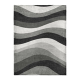 Sinuous Grey Monochrome in Large (60" x 80") Size