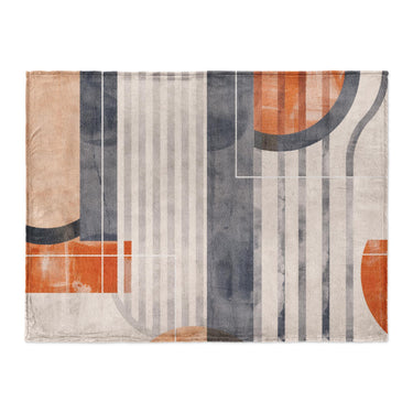 Gordian Navy & Orange in Large (60" x 80") Size