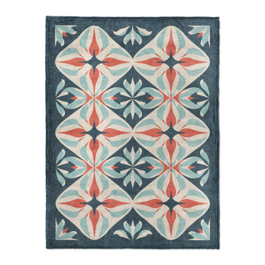 Elliot Blue & Orange in Large (60" x 80") Size