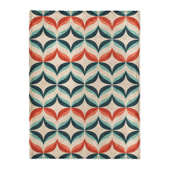 Jasper Blue & Red in Large (60" x 80") Size