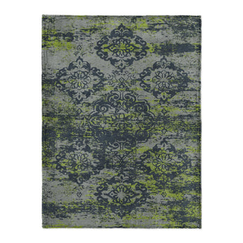 Jonah Navy & Chartreuse in Large (60" x 80") Size