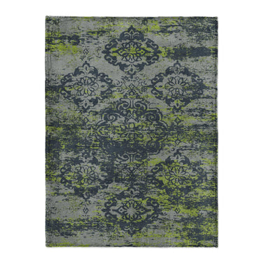 Jonah Navy & Chartreuse in Large (60" x 80") Size