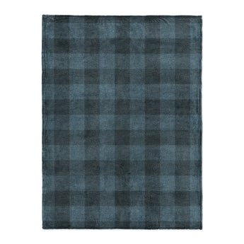 Buffalo Plaid Dark Navy in Large (60" x 80") Size
