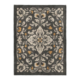 Annette Vintage Black & Yellow in Large (60" x 80") Size