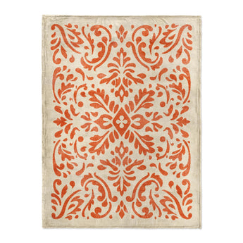 Floranna Ivory & Orange in Large (60" x 80") Size