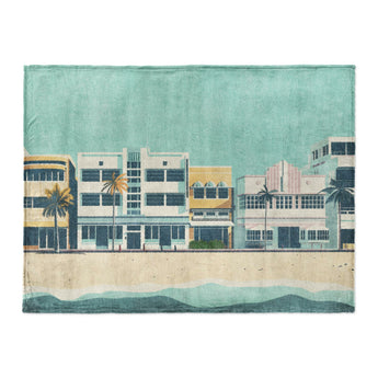 Art Deco Beach in Large (60" x 80") Size