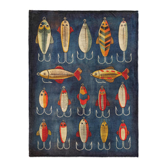 Fishing Lures in Large (60" x 80") Size