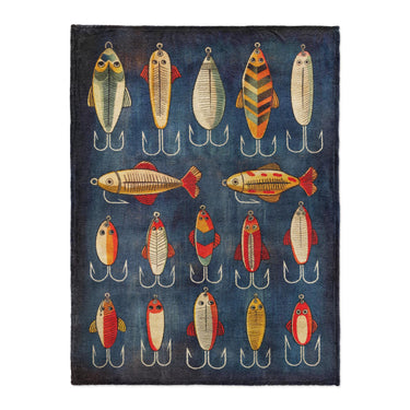 Fishing Lures in Large (60" x 80") Size