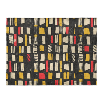Milo Black Red & Yellow in Large (60" x 80") Size