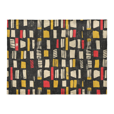 Milo Black Red & Yellow in Large (60" x 80") Size