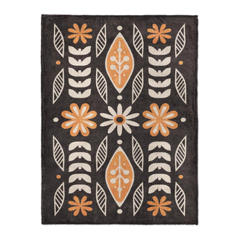 Topanga Black & Yellow in Large (60" x 80") Size