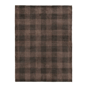 Buffalo Plaid Hickory Brown in Large (60" x 80") Size
