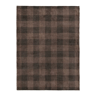 Buffalo Plaid Hickory Brown in Large (60" x 80") Size