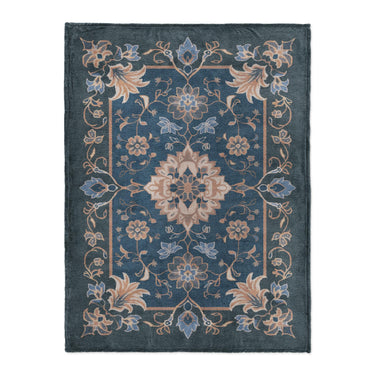 Miriam Navy & Gold in Large (60" x 80") Size