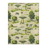 UFO Cow Abduction Toile in Large (60" x 80") Size