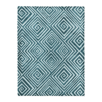 Hoffman Teal in Large (60" x 80") Size