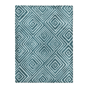 Hoffman Teal in Large (60" x 80") Size