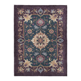 Miriam Navy & Purple in Large (60" x 80") Size