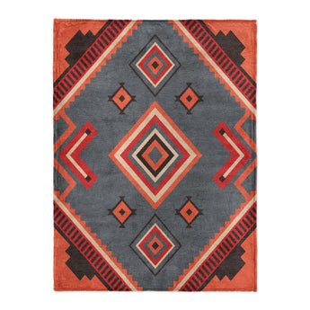 Mehdi Blue & Orange in Large (60" x 80") Size