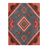 Mehdi Blue & Orange in Large (60" x 80") Size