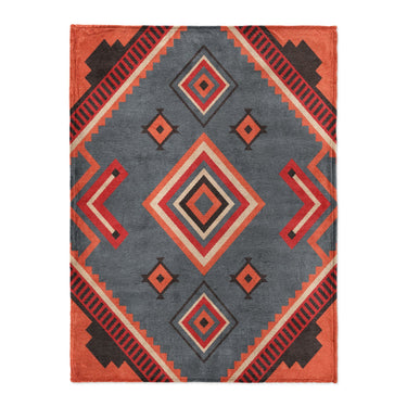 Mehdi Blue & Orange in Large (60" x 80") Size