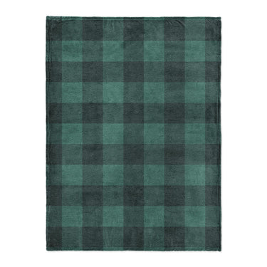Buffalo Plaid Deep Teal in Large (60" x 80") Size