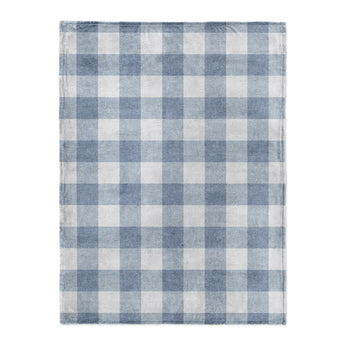 Buffalo Plaid Steel Blue in Large (60" x 80") Size