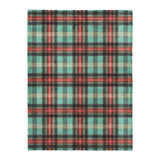 Ferguson Plaid Teal Red in Large (60" x 80") Size